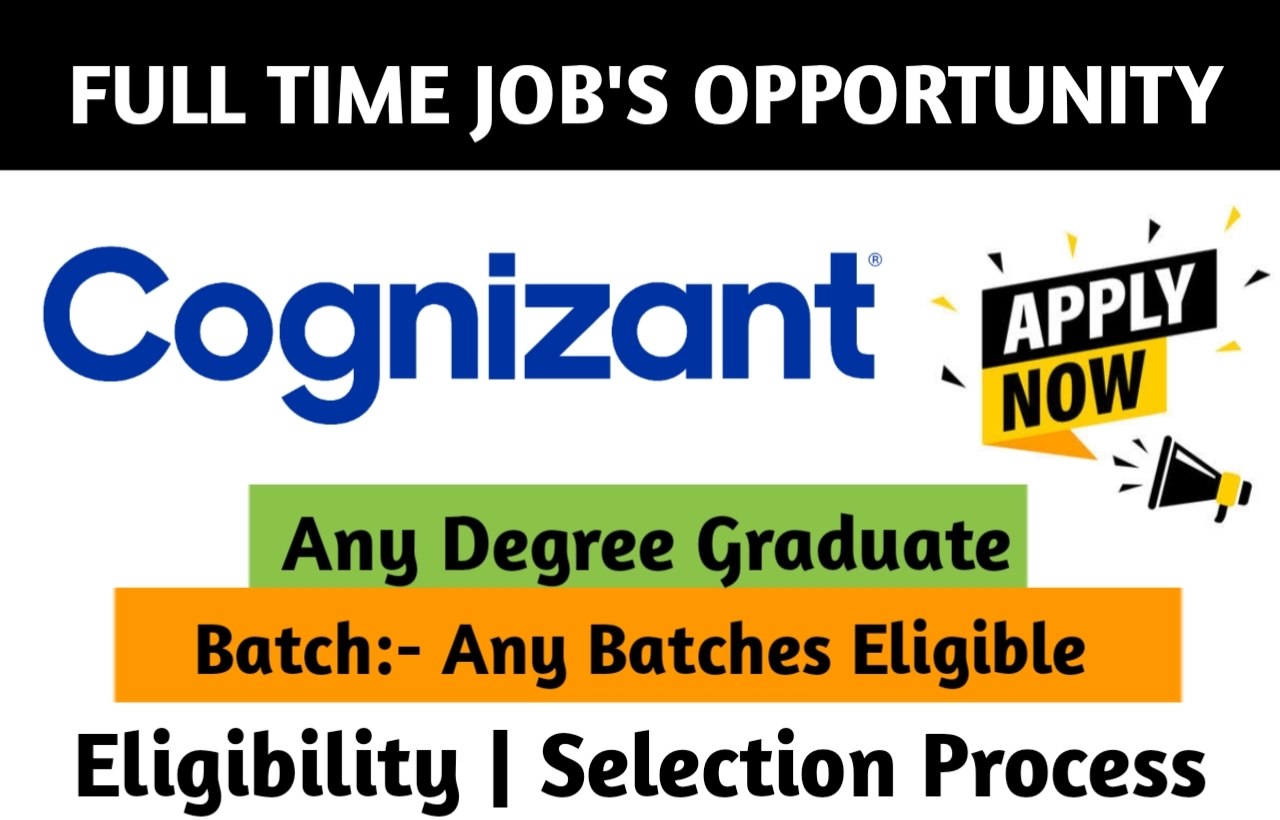 Cognizant Off Campus Drive 2024 For Data Analyst Job For Fresher